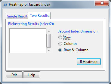 Jaccard Index Heatmap Window
